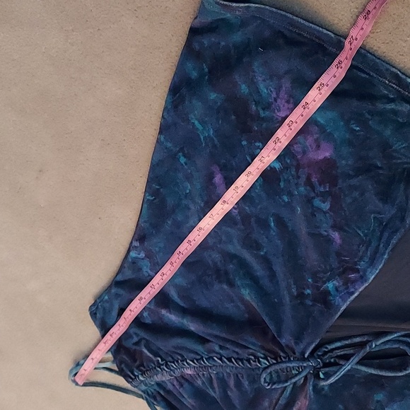 NWOT Free People Rare Asymmetrical Velvet Top XS - Picture 8 of 12